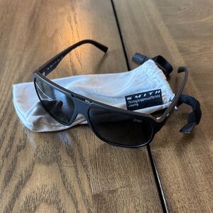 SMITH Dark Frame Sunglasses with Pouch